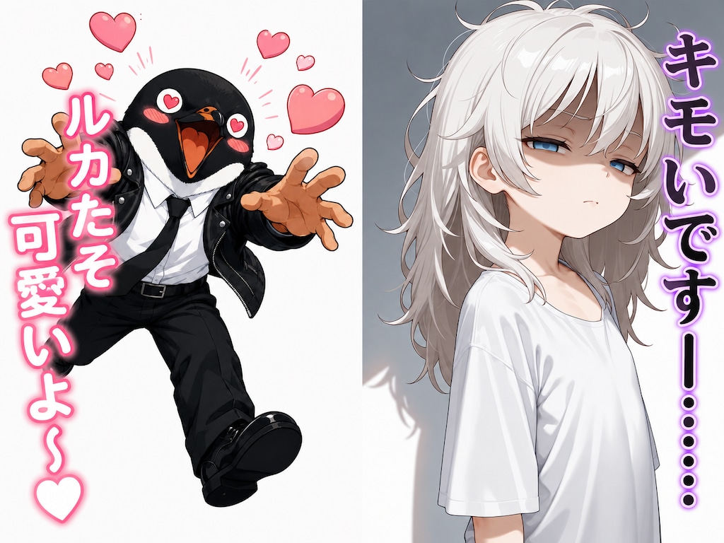 ペンギン頭野郎とうちの子の関係