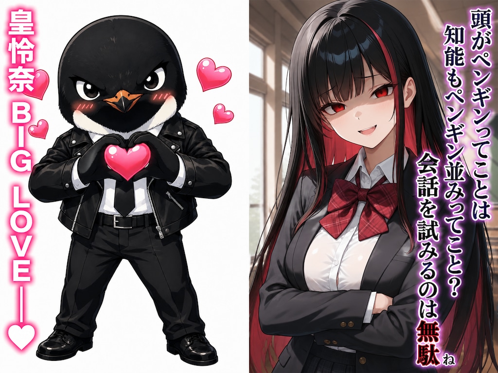 ペンギン頭野郎とうちの子の関係