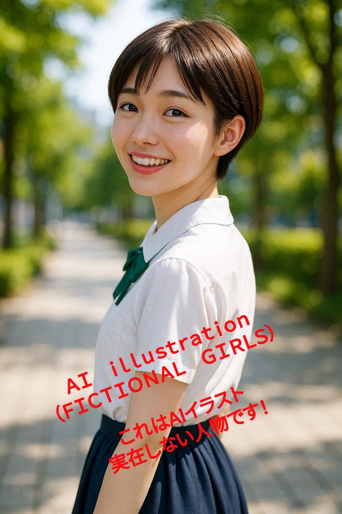 ヘアカット翌日のショートカット美少女 | の人気AIイラスト・グラビア