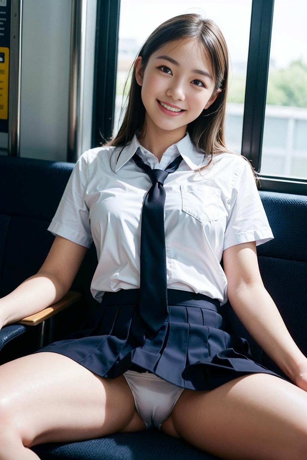 パンツ見せつけ女子校生