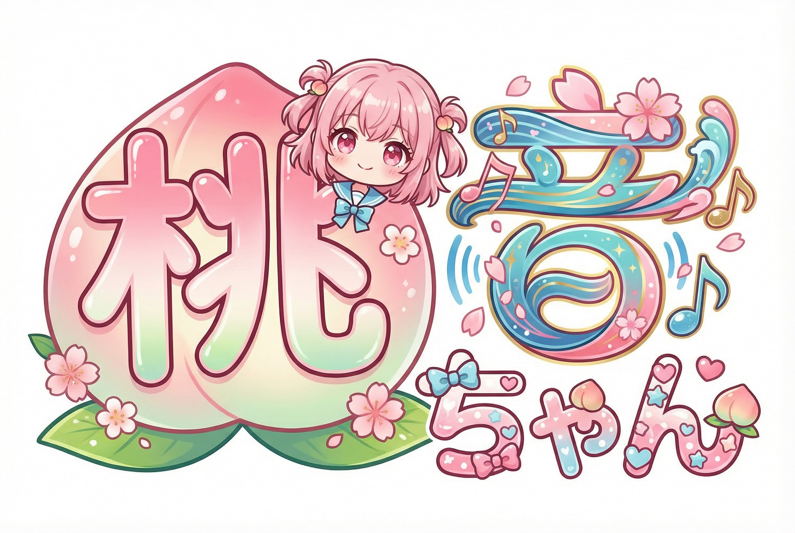 「桃音ちゃん」を装飾文字にしてみたよ | の人気AIイラスト・グラビア