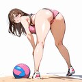 海の由紀先生のビキニ 2枚目