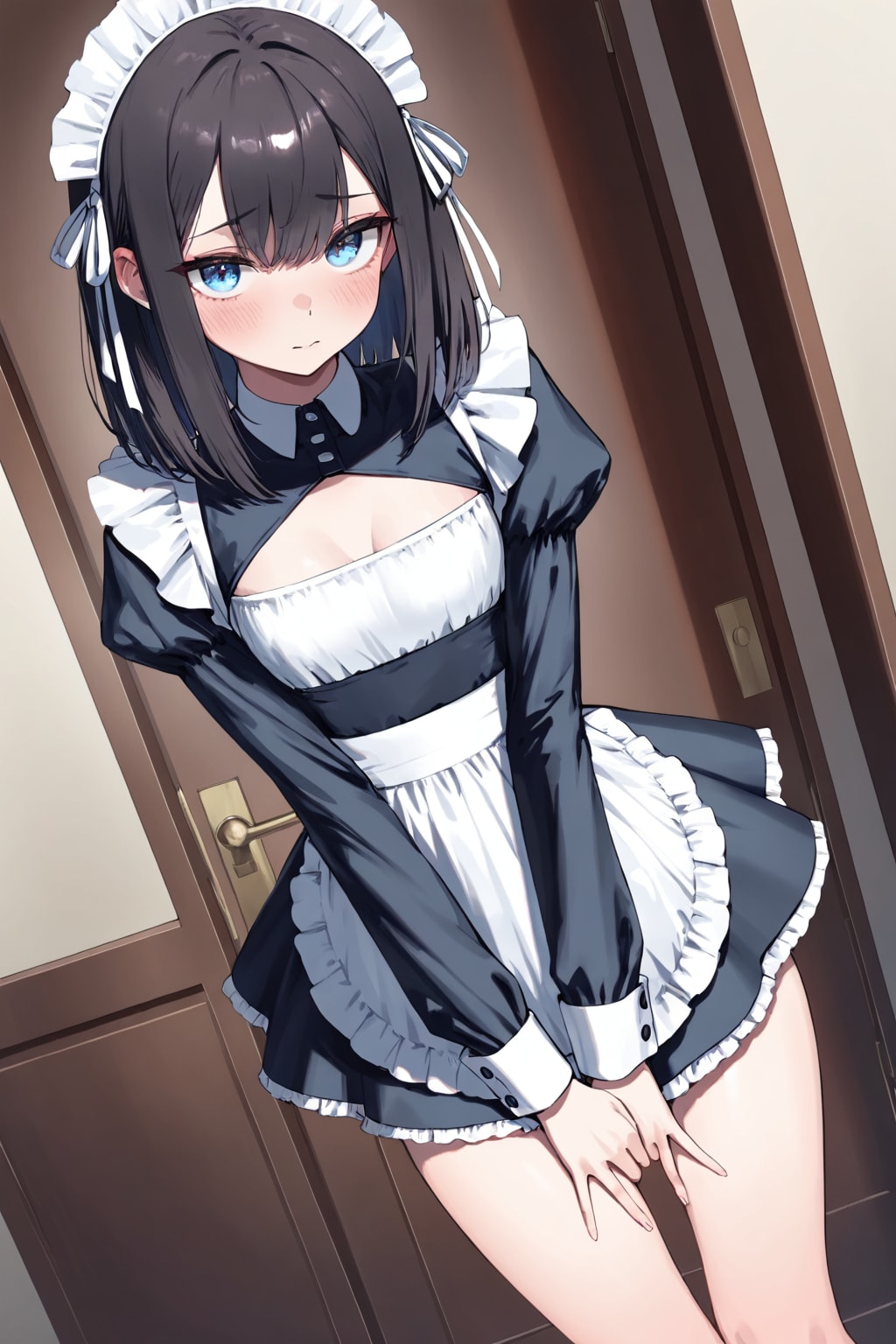 恥ずかしがっているメイド２