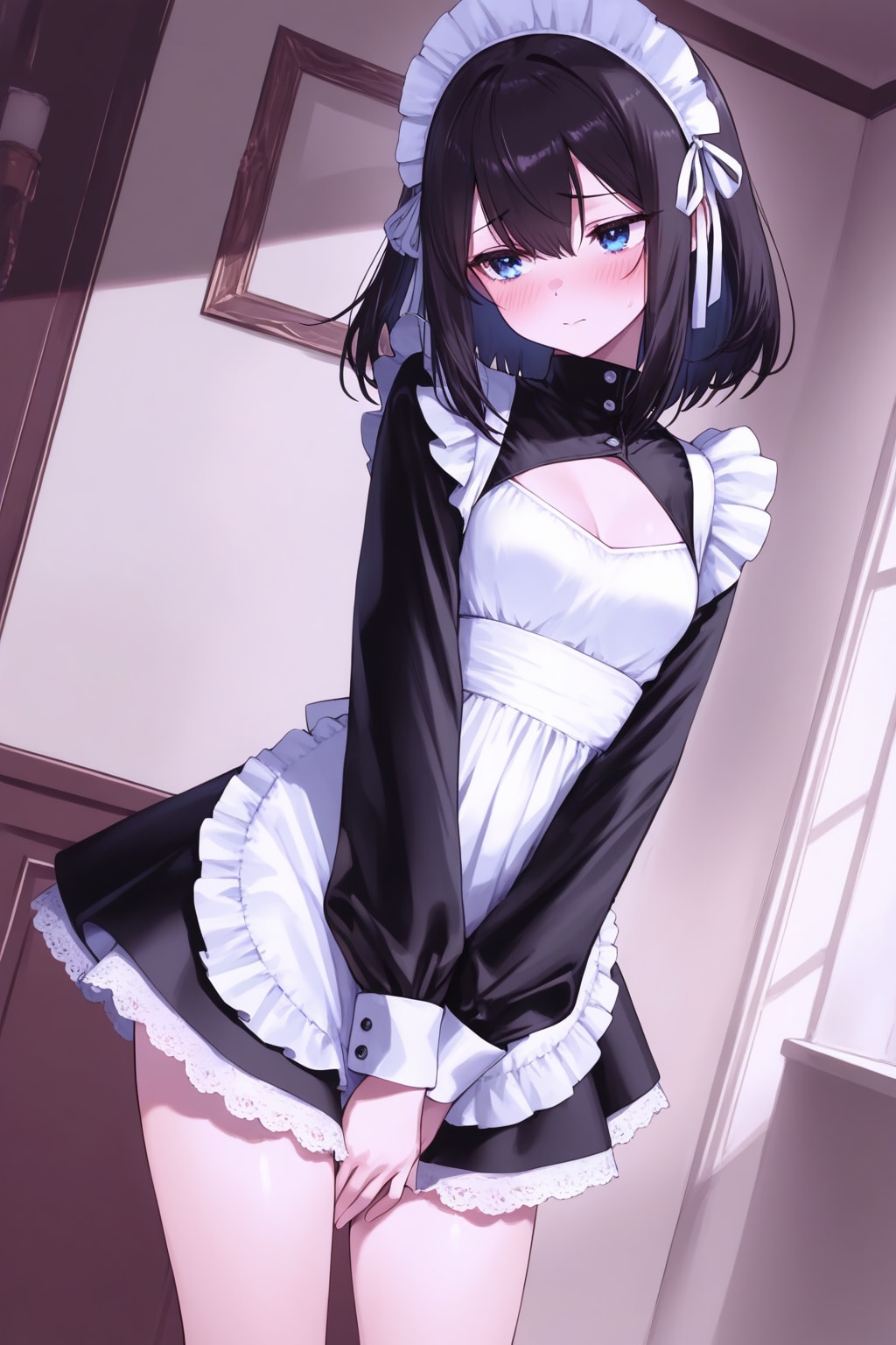 恥ずかしがっているメイド２