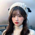 タートルネックのニットでポロリ 10枚目