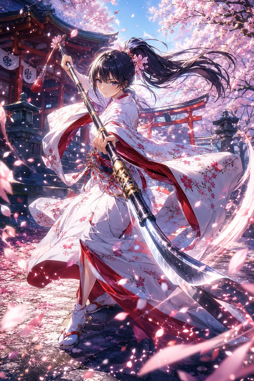 薙刀女子 | の人気AIイラスト・グラビア
