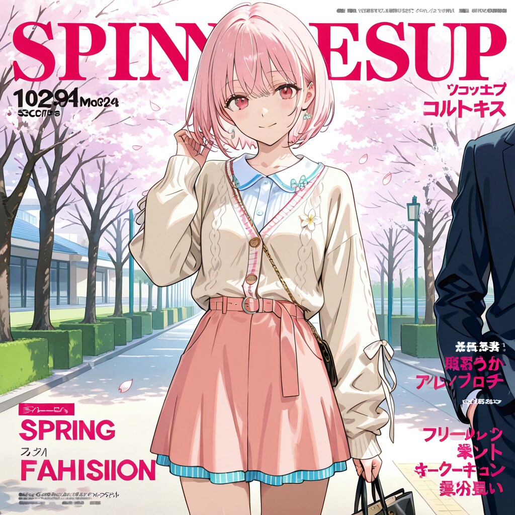 春色コーデ特集雑誌の表紙