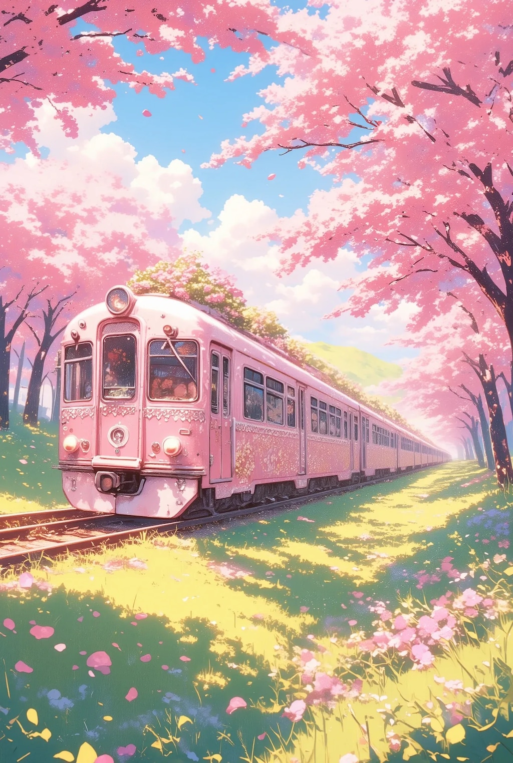 春のフリフリ花電車