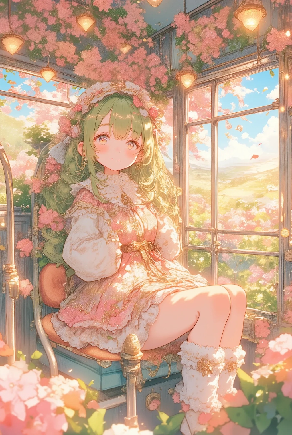 春のフリフリ花電車