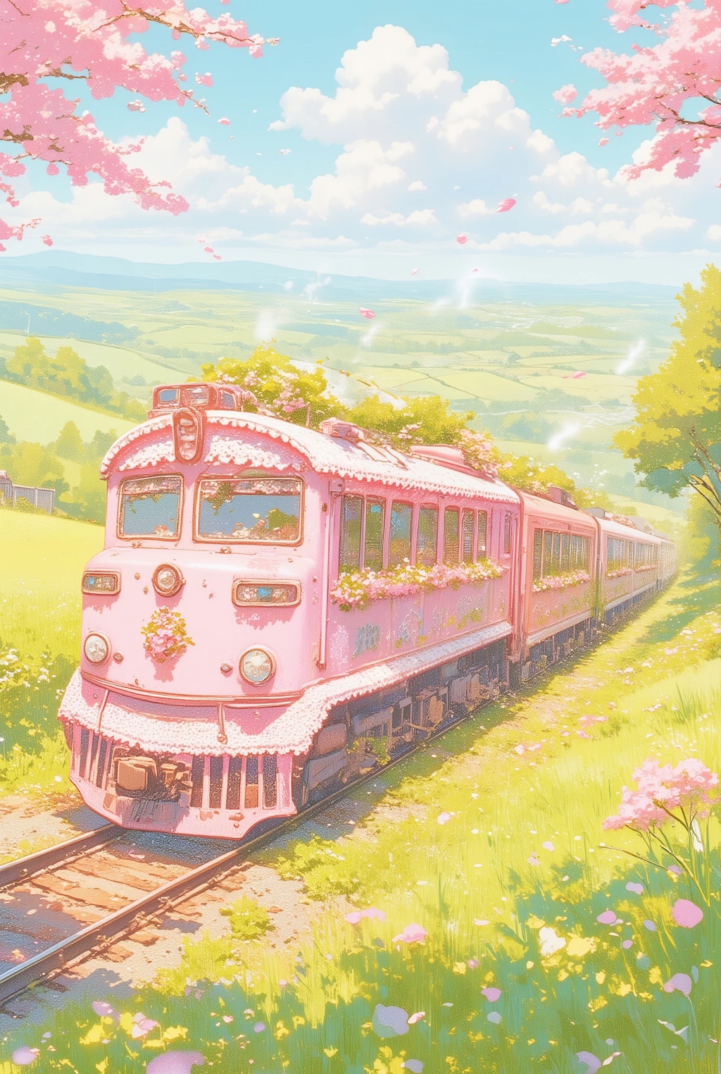 春のフリフリ花電車