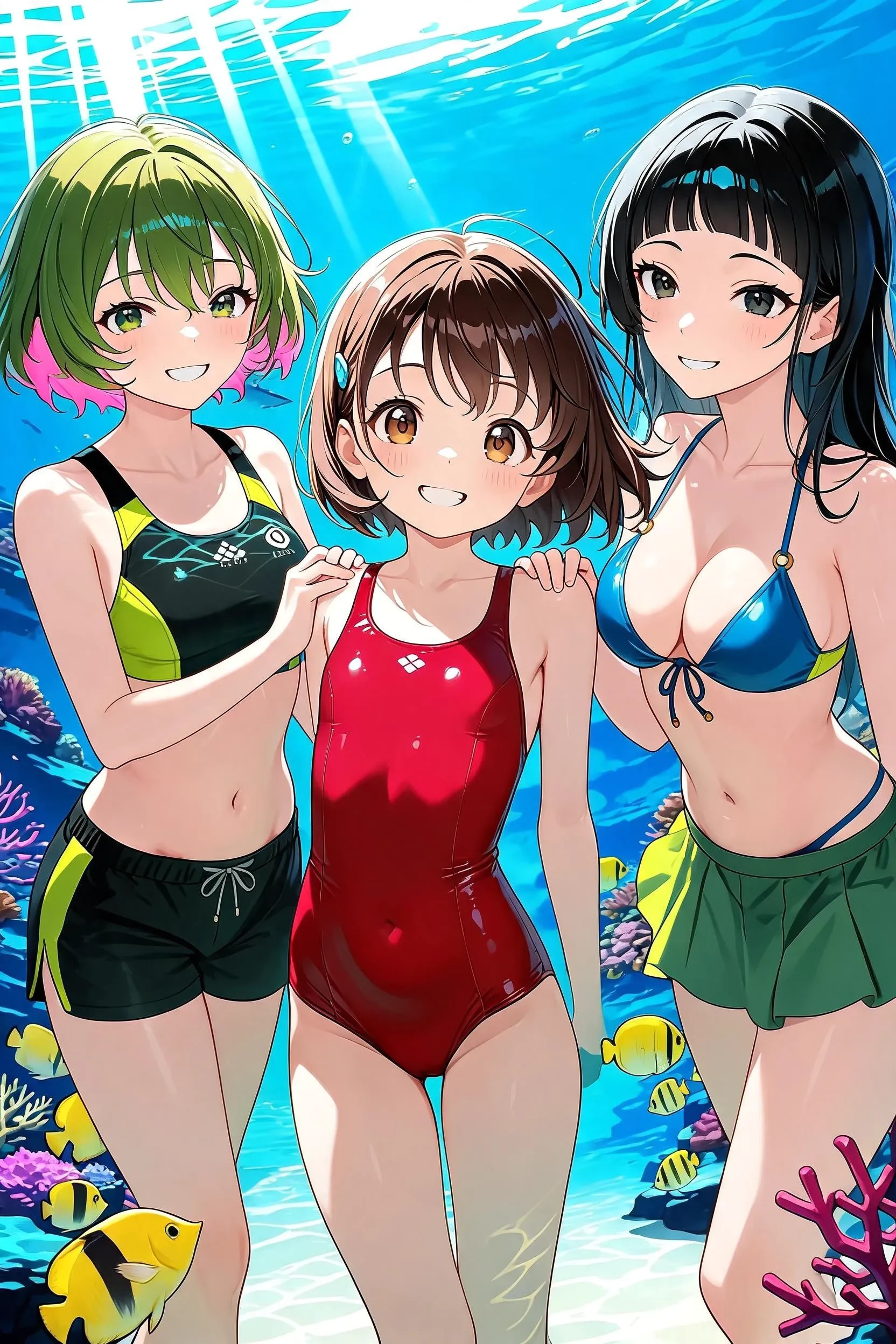 水中詰め合わせ よその子ちゃんＸ(クロス) コフィちゃん、川崎ちゃん、唯紗巳ちゃん編