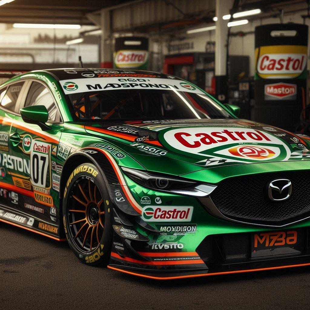 カストロールカラーのマツダCX-30レーシングカー | の人気AIイラスト・グラビア