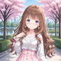 ガーリーな春コーデ 3枚目