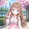 ガーリーな春コーデ 4枚目