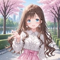 ガーリーな春コーデ 2枚目