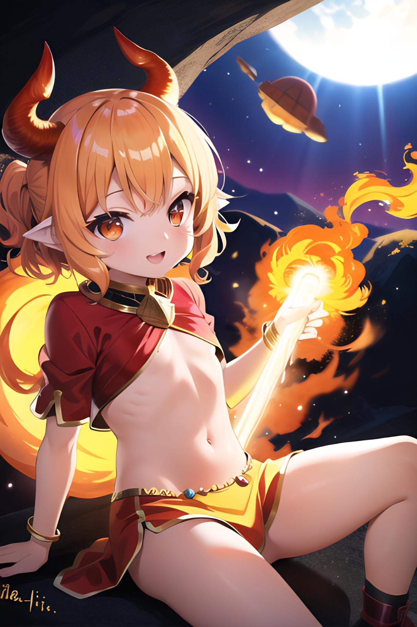 イフリートに異世界で契約勧められた