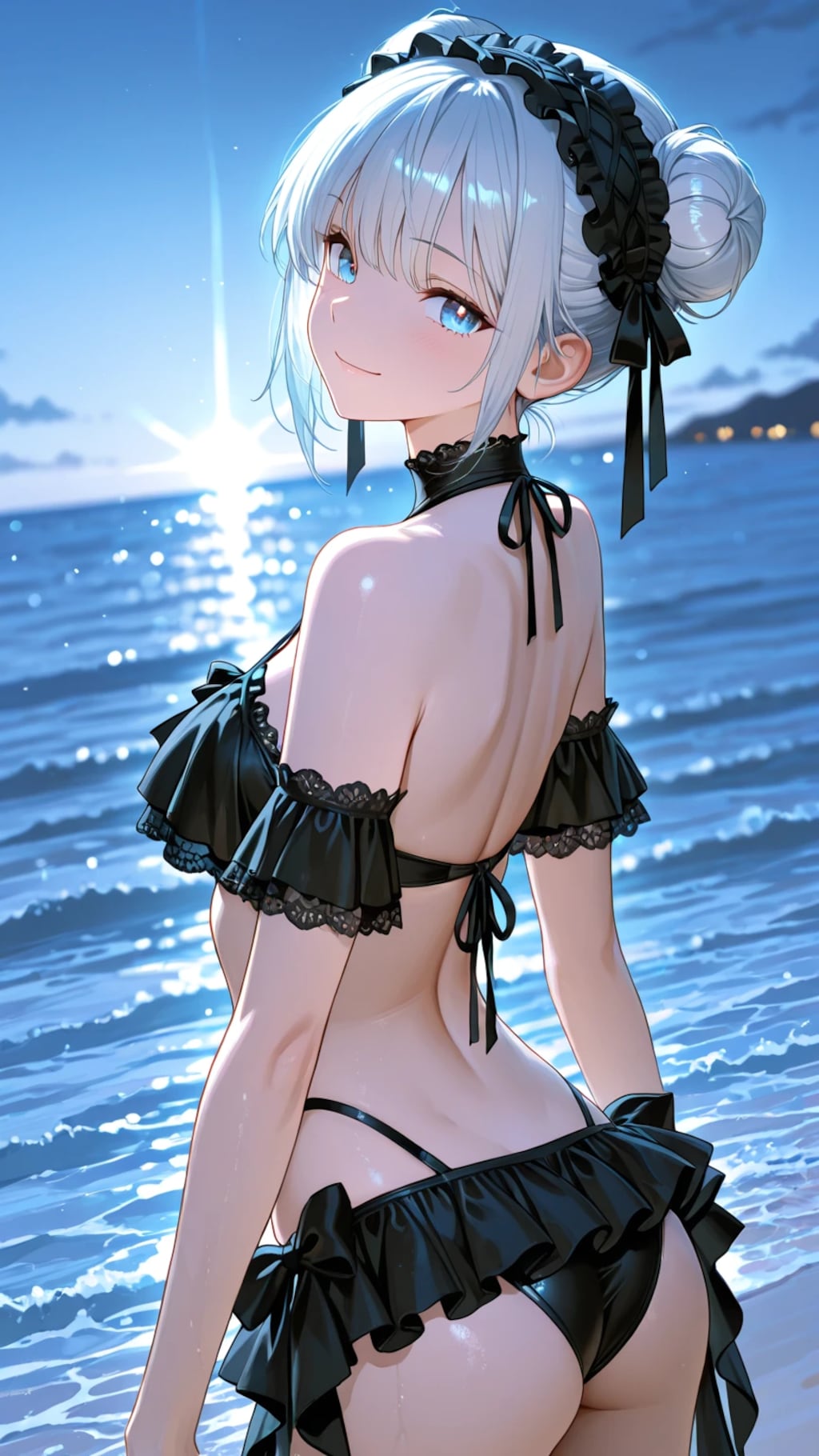 私が想像する新しい黒ビキニ