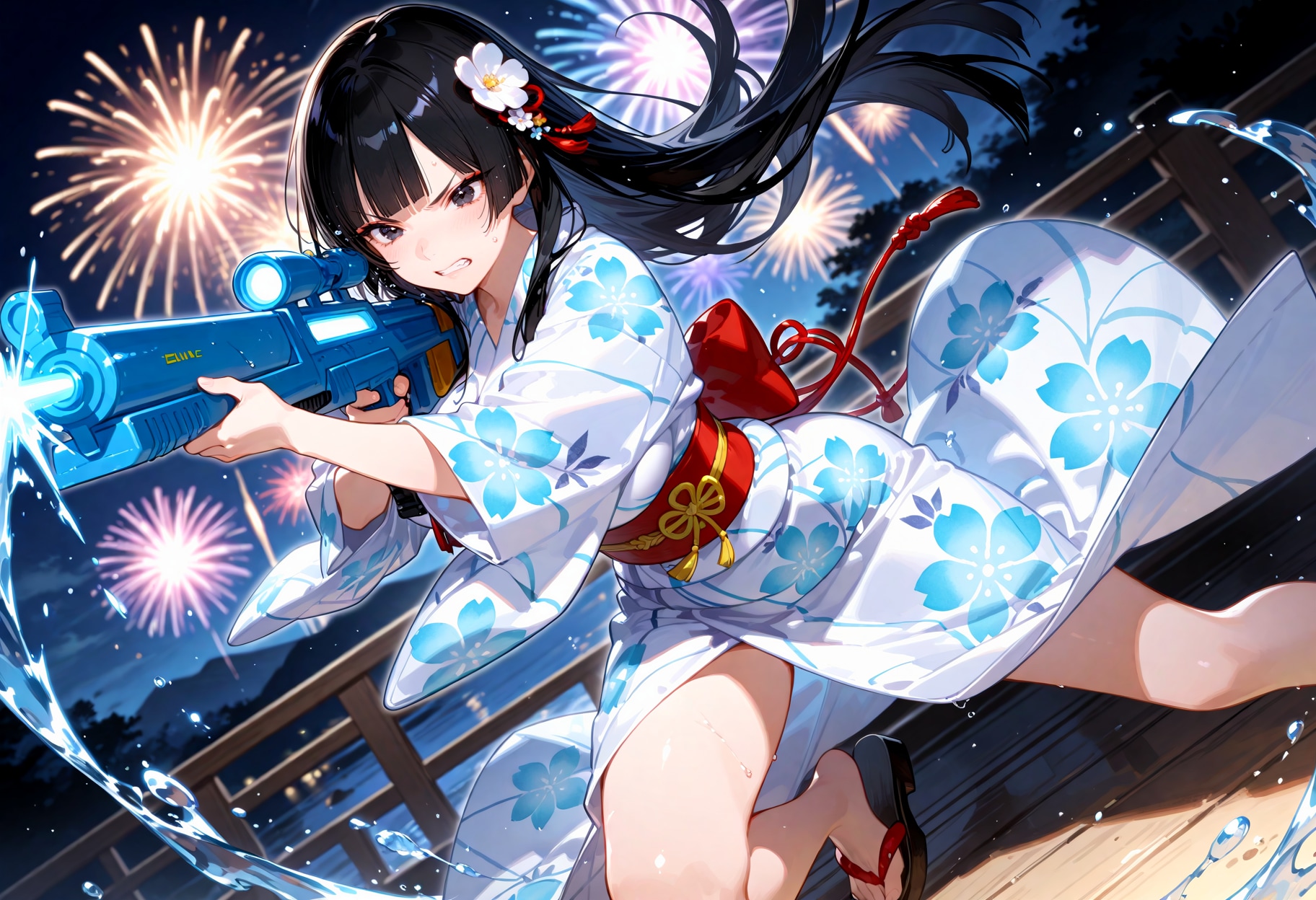 水鉄砲・水盾・水法。 | の人気AIイラスト・グラビア