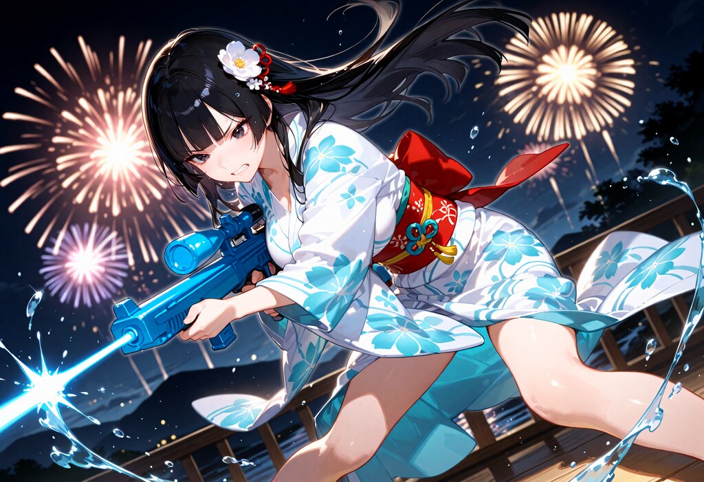 水鉄砲・水盾・水法。