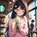 未来のスタバでくつろぐ♪ 2枚目