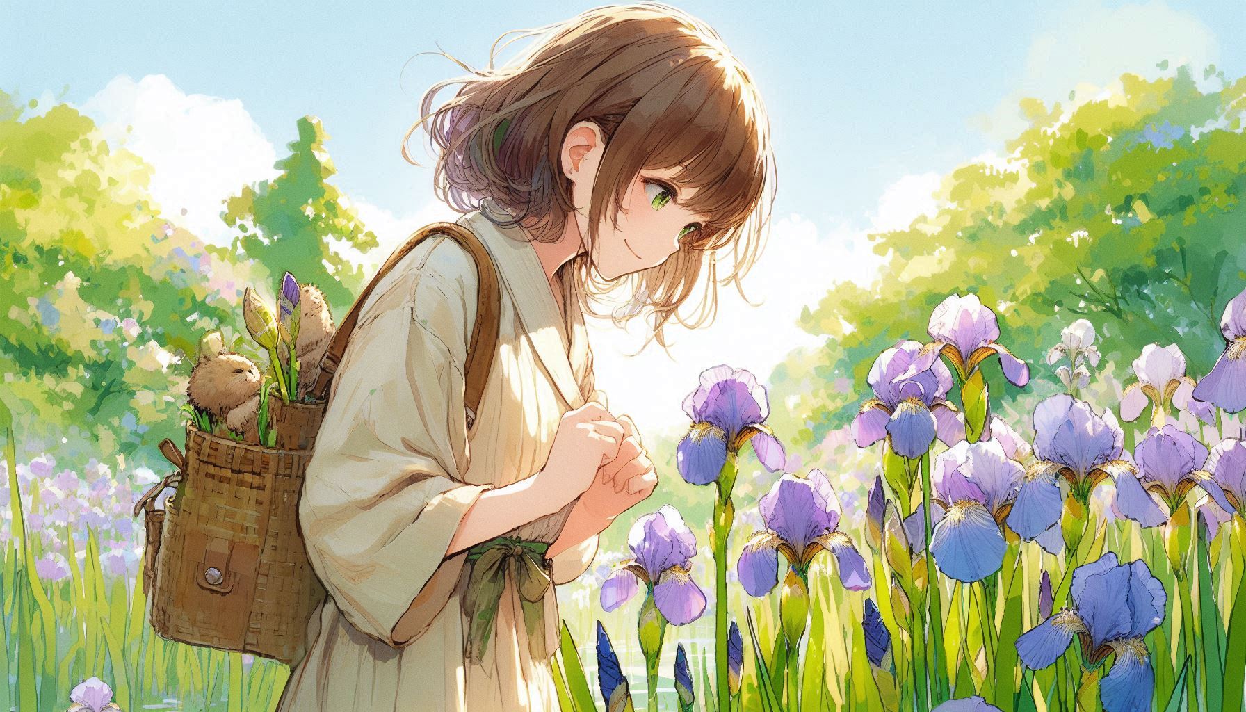 誕生花　0504 花菖蒲