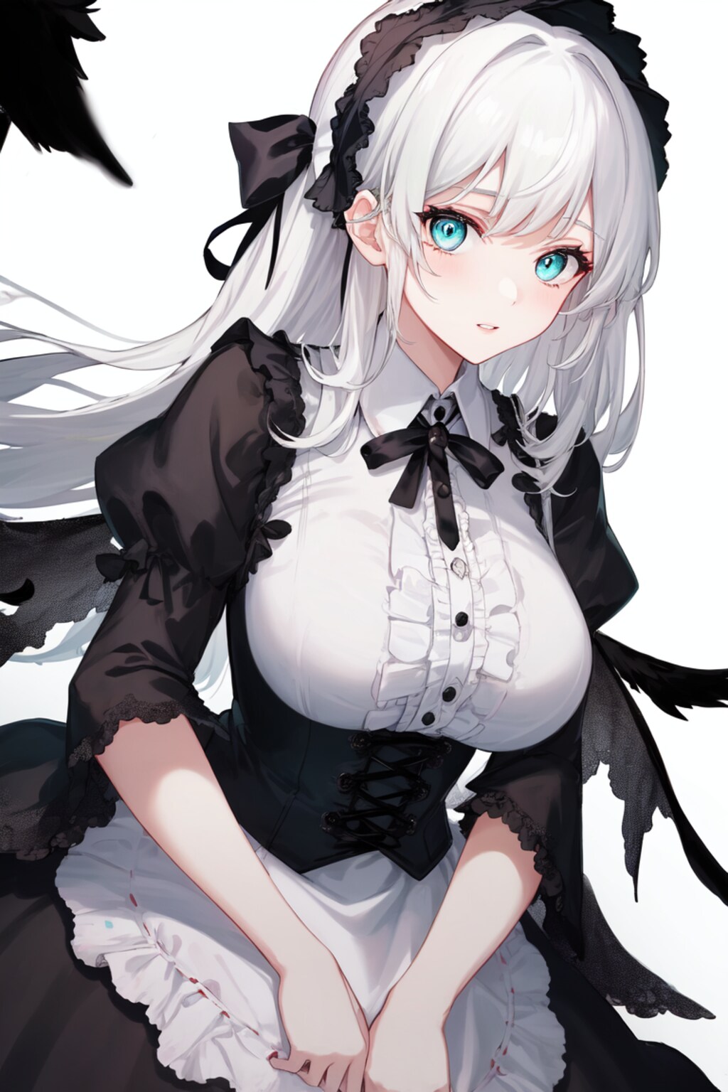 白髪ロングちゃん メイド