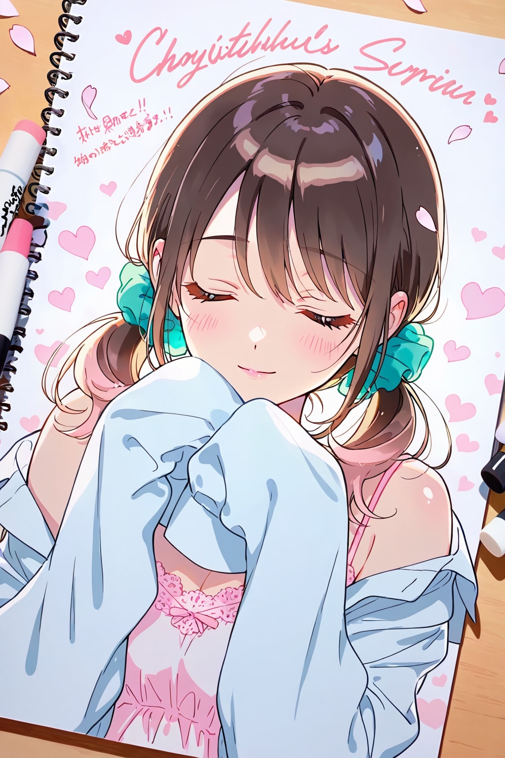 新モデルのLILACを手書き加工を加えたYシャツ姿の葵ちゃんで生成しました❤️