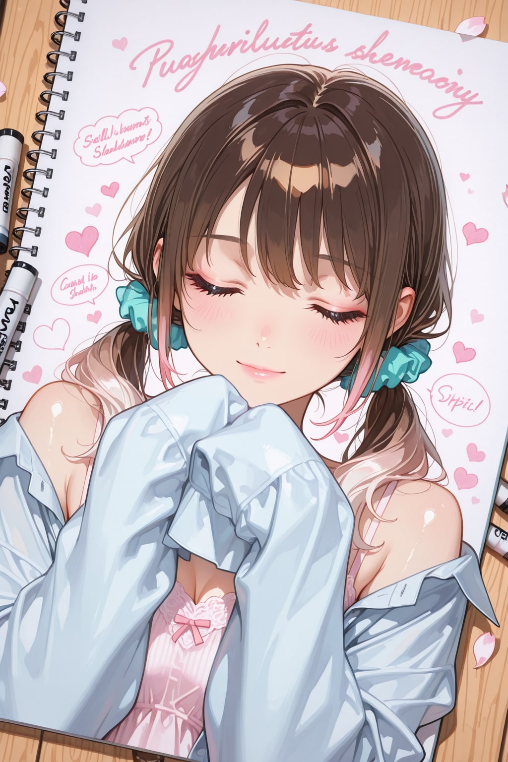 新モデルのLILACを手書き加工を加えたYシャツ姿の葵ちゃんで生成しました❤️