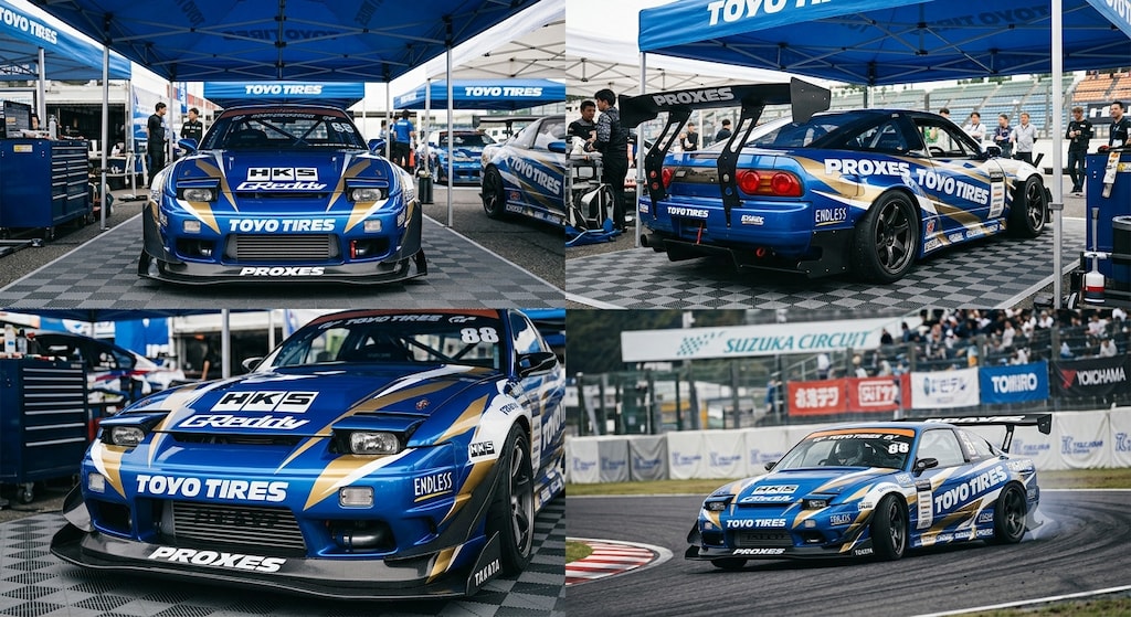 トーヨータイヤ180SXのドリ車