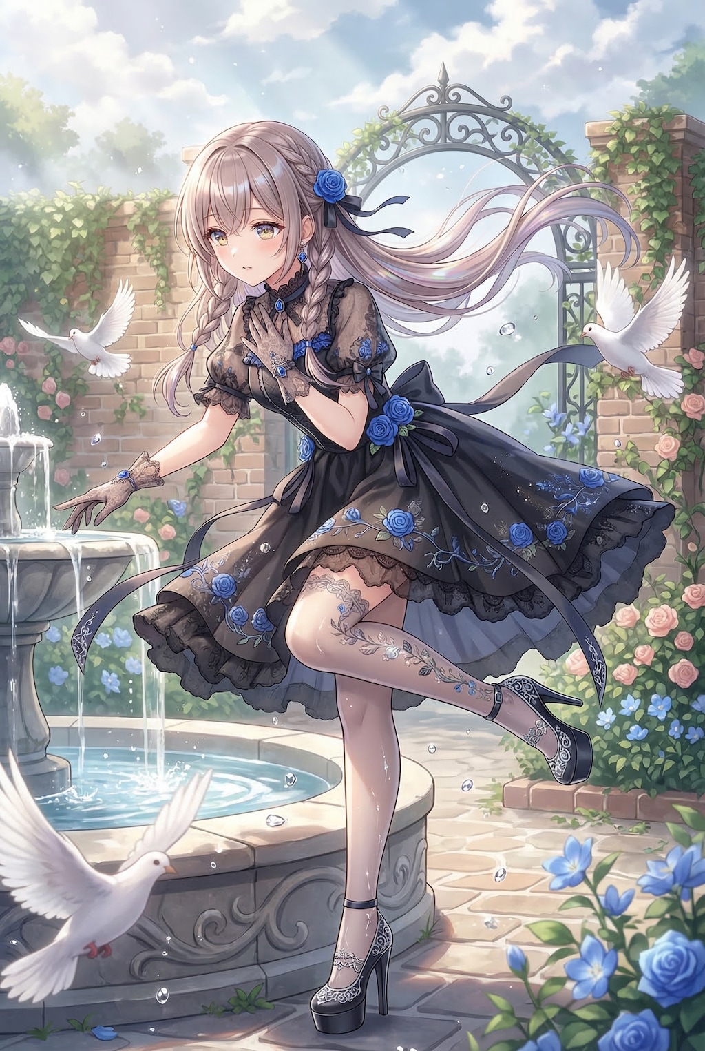 蒼薔薇の静謐なる泉