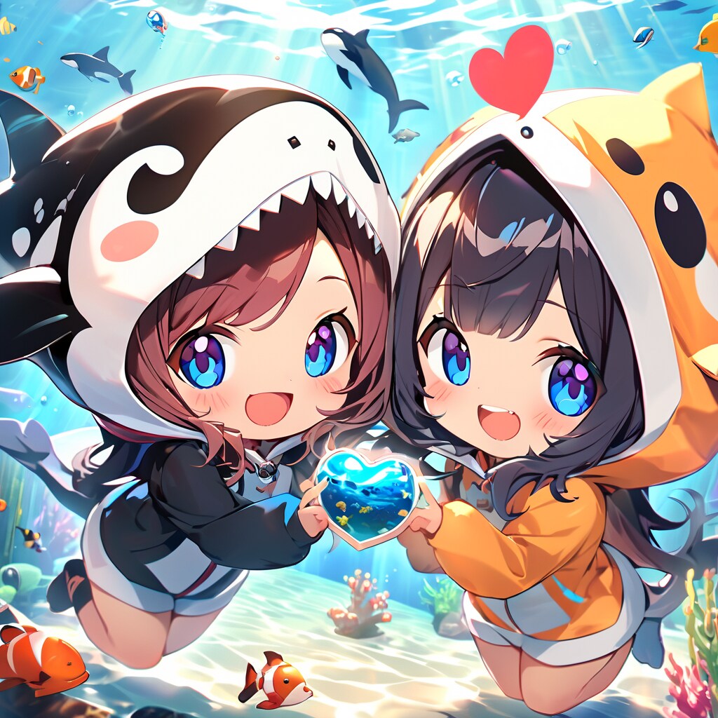 シャチ着ぐるみちび子ちゃん