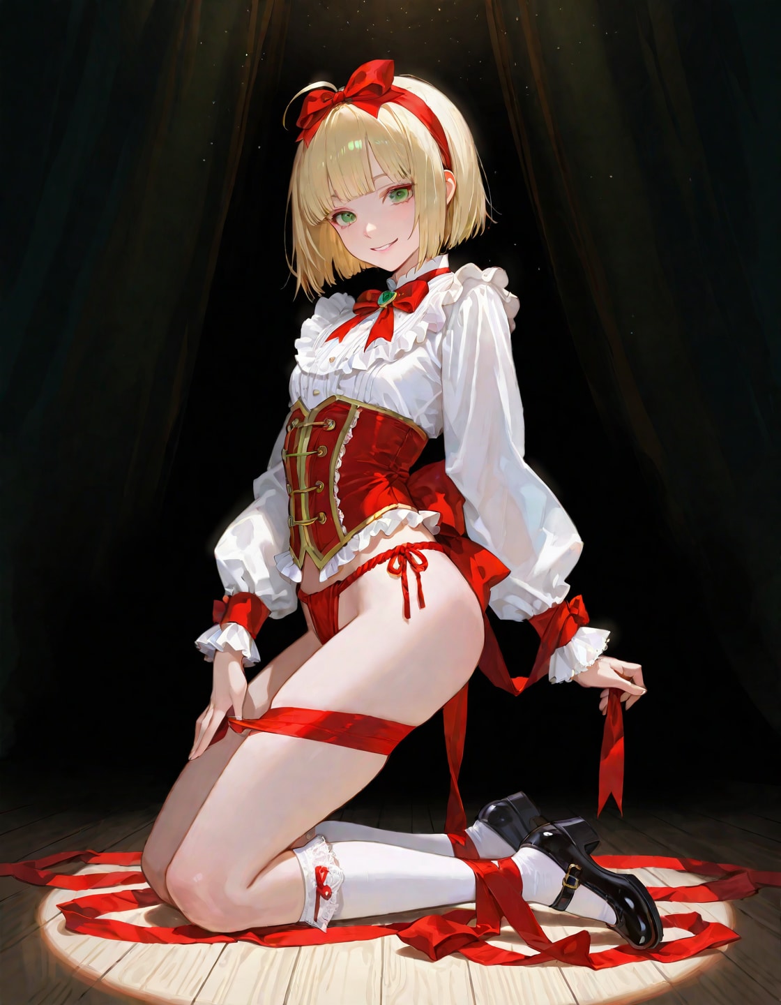 赤リボンロリータ
