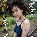 勢いのある水着 8枚目