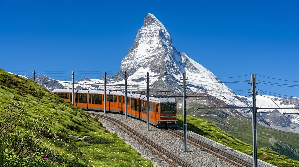 マッターホルンとゴルナーグラート鉄道