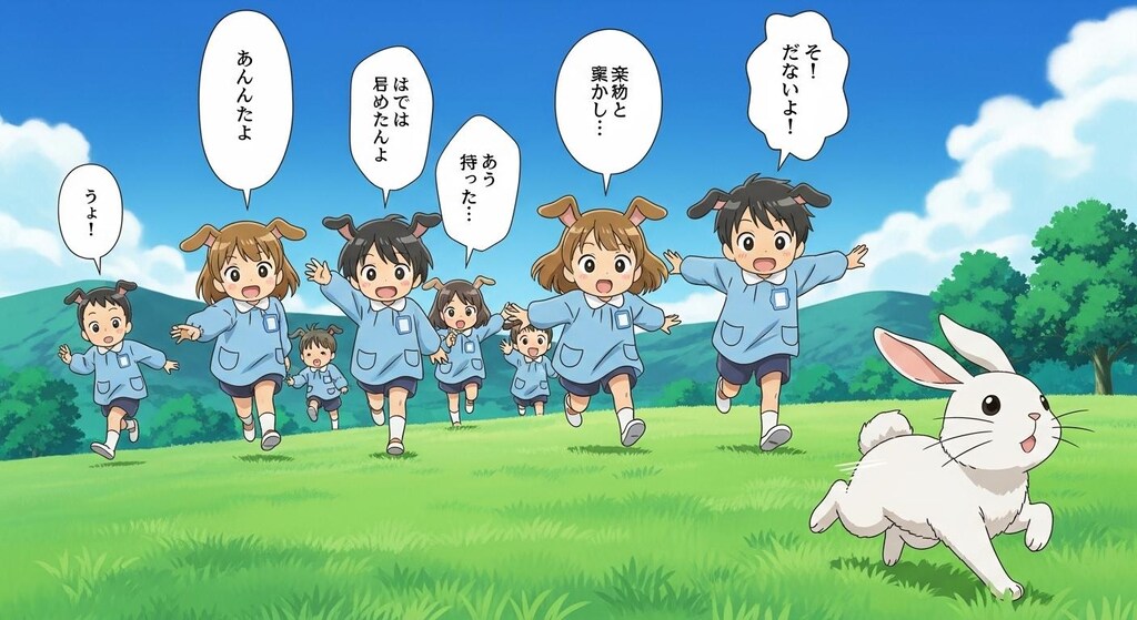 [がぞうどうぞ]今日は幼稚園児たちに喋ってもらった