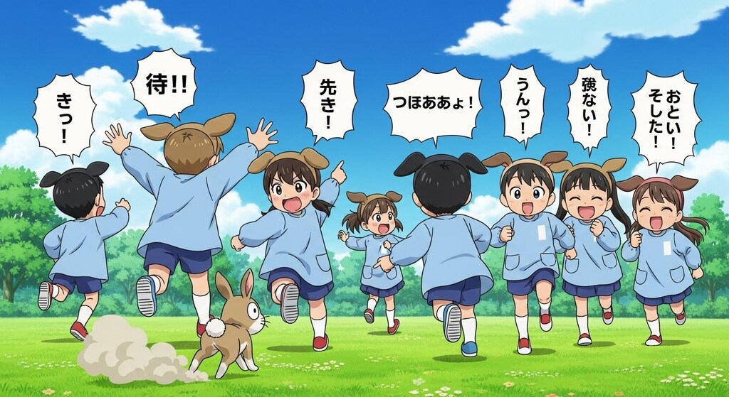 [がぞうどうぞ]今日は幼稚園児たちに喋ってもらった