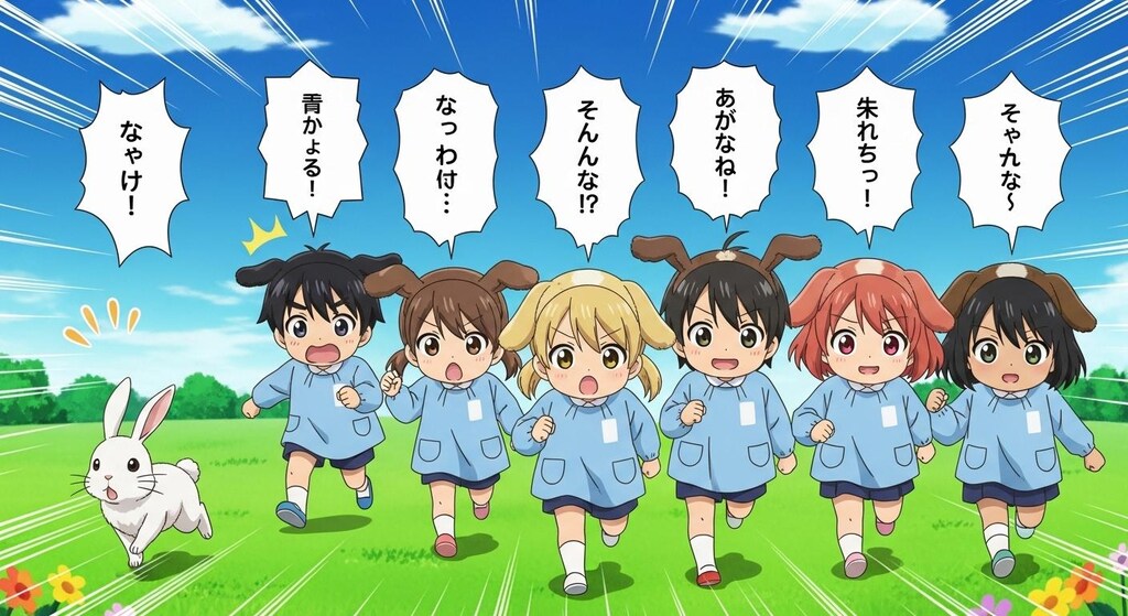 [がぞうどうぞ]今日は幼稚園児たちに喋ってもらった