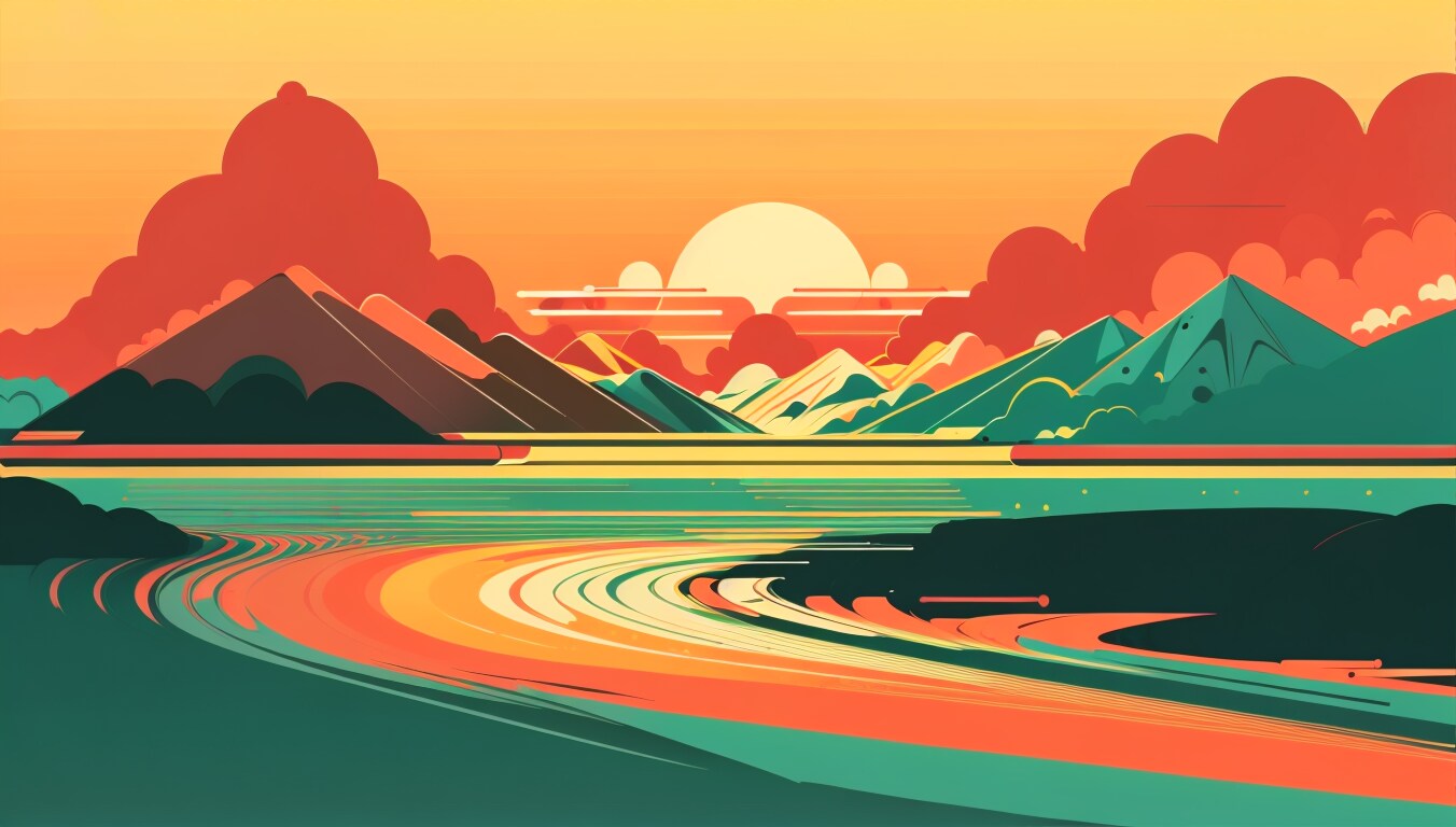 ＯＫな背景-3 (flatdesign) | の人気AIイラスト・グラビア