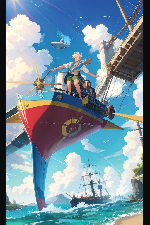ロングドックの空 | の人気AIイラスト・グラビア
