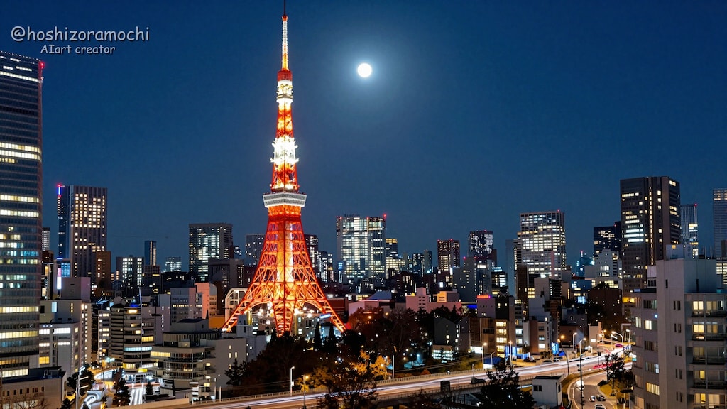 カウントダウンを刻む東京タワー