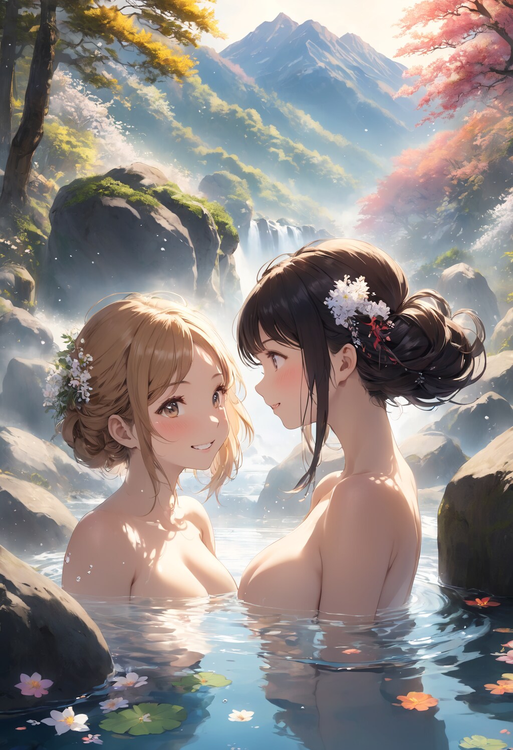 朝の温泉っていいね