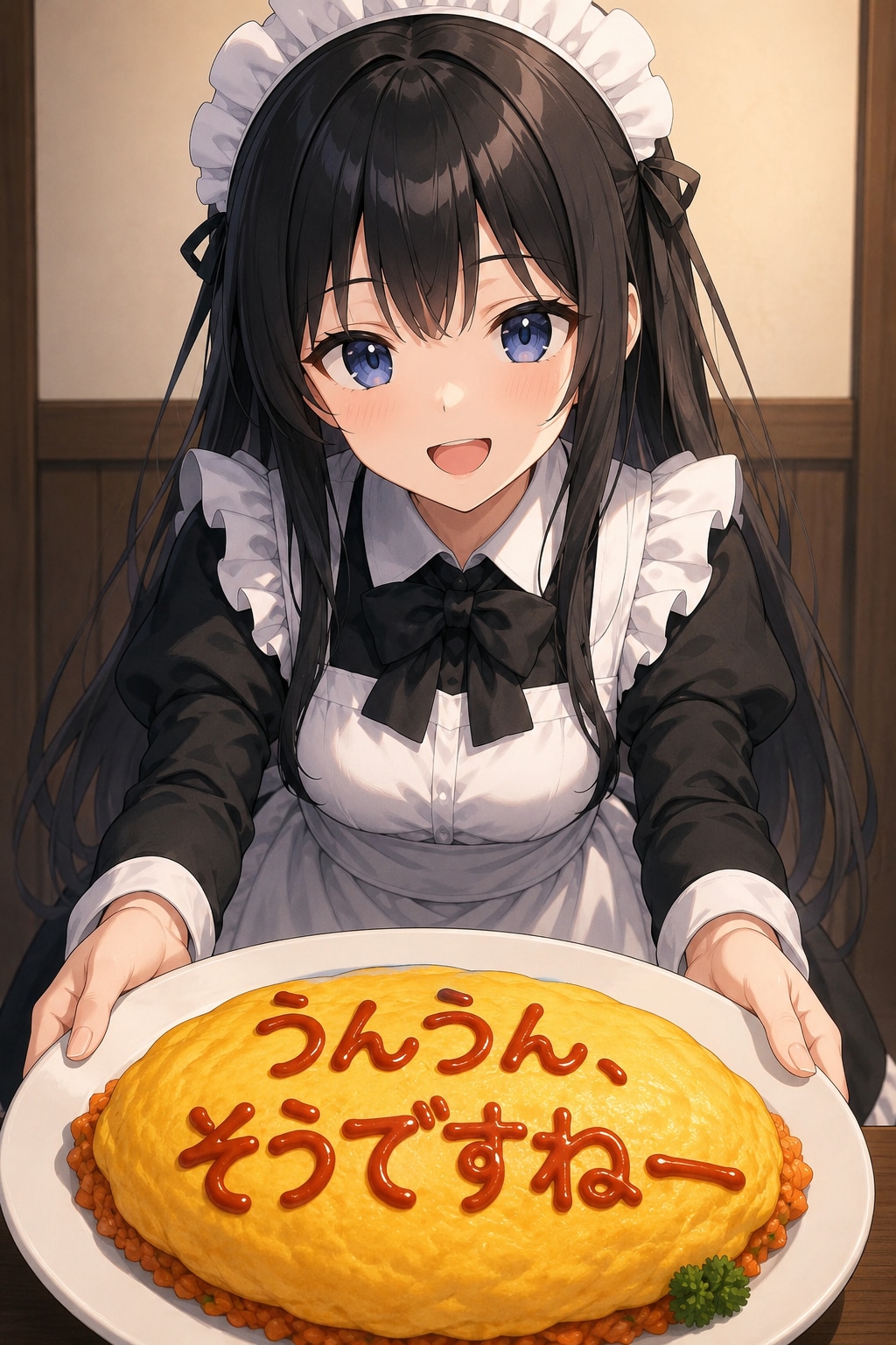 オムライスのメイドさん