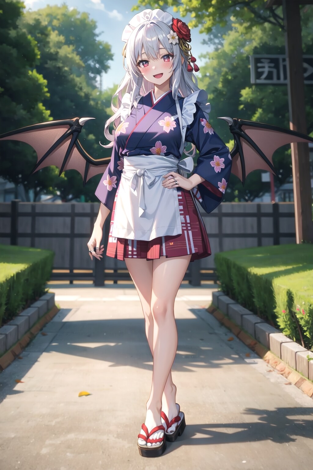 吸血鬼と日本の庭 | の人気AIイラスト・グラビア