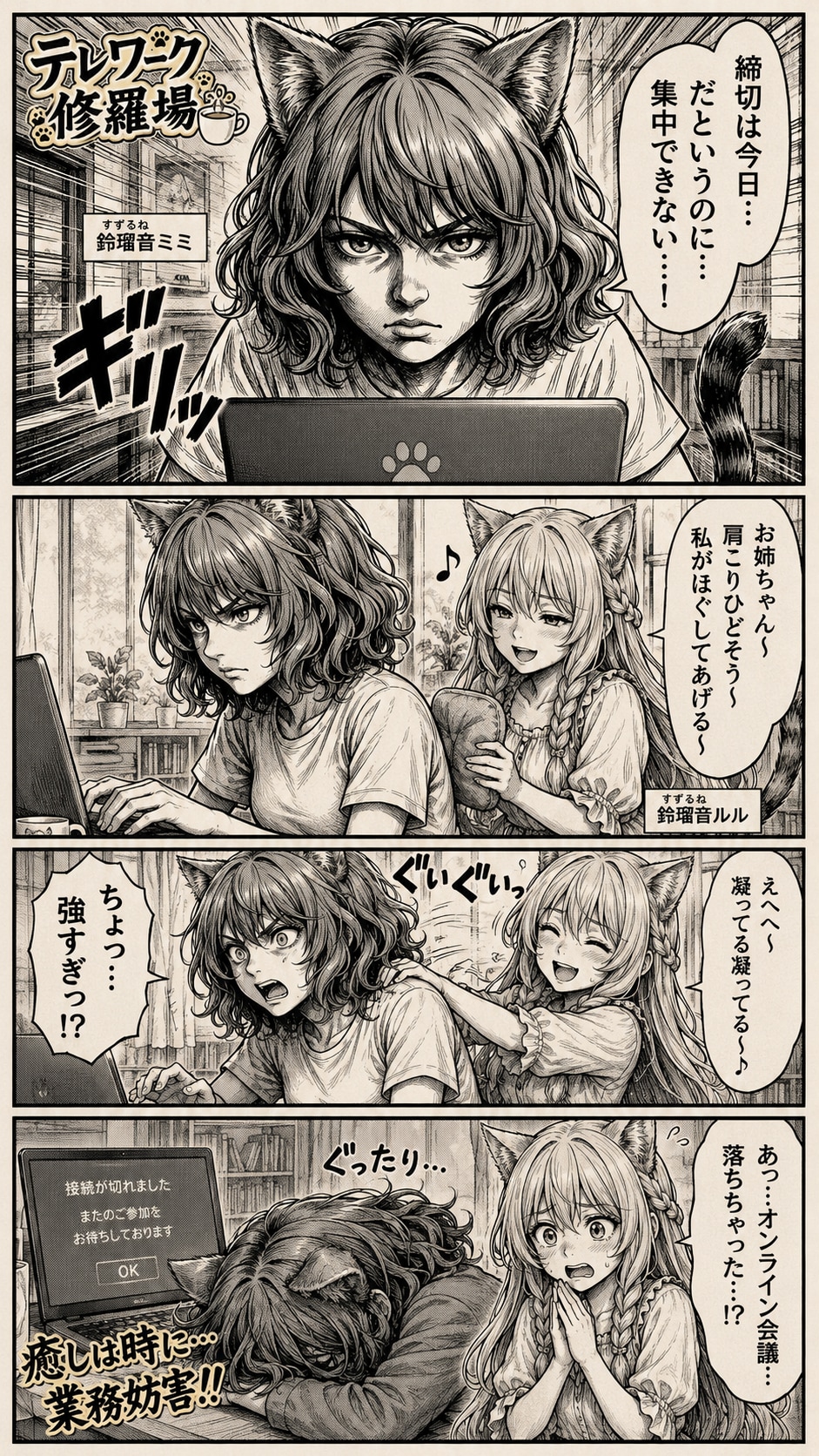 テレワーク修羅場