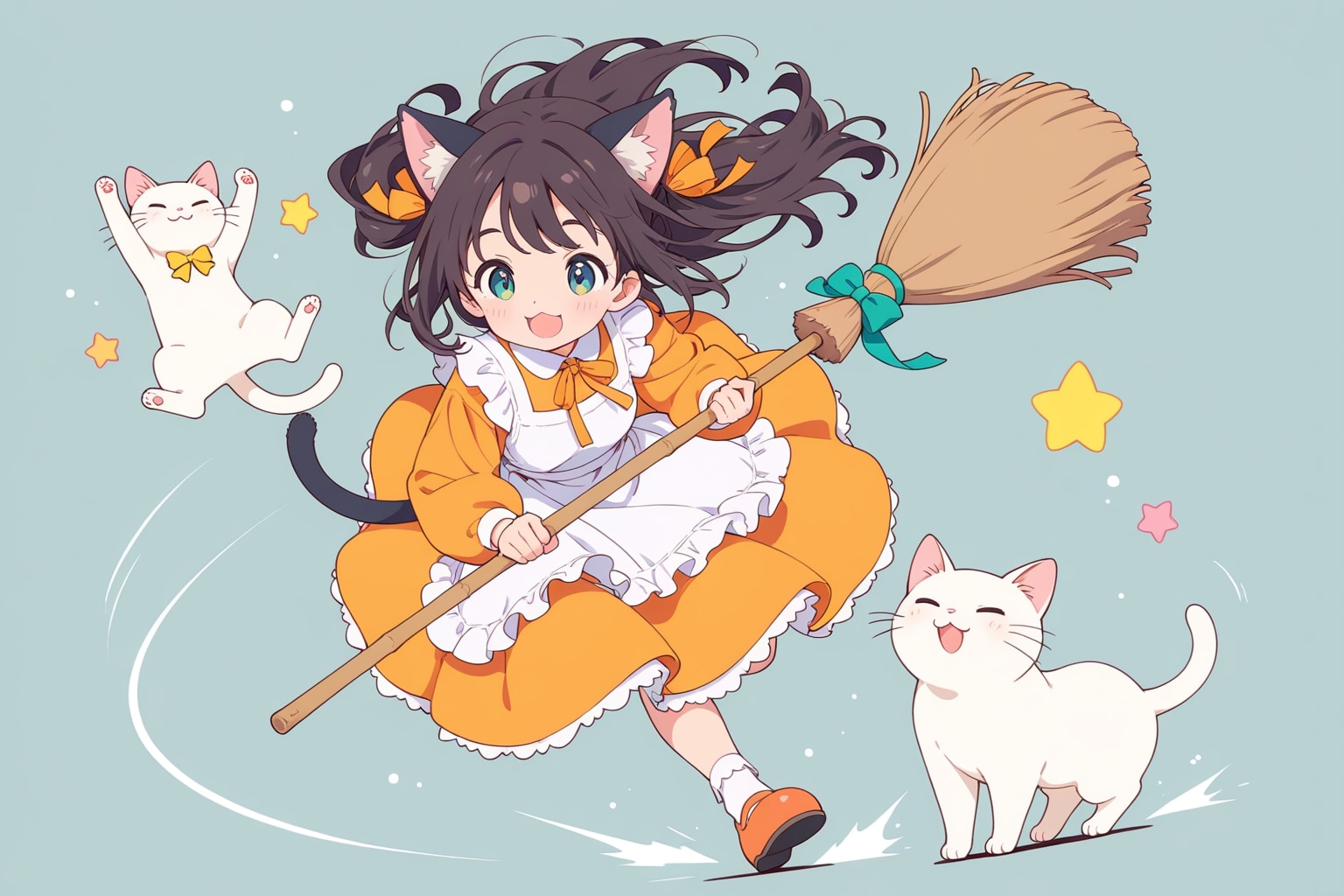 おそうじキャッツ | の人気AIイラスト・グラビア