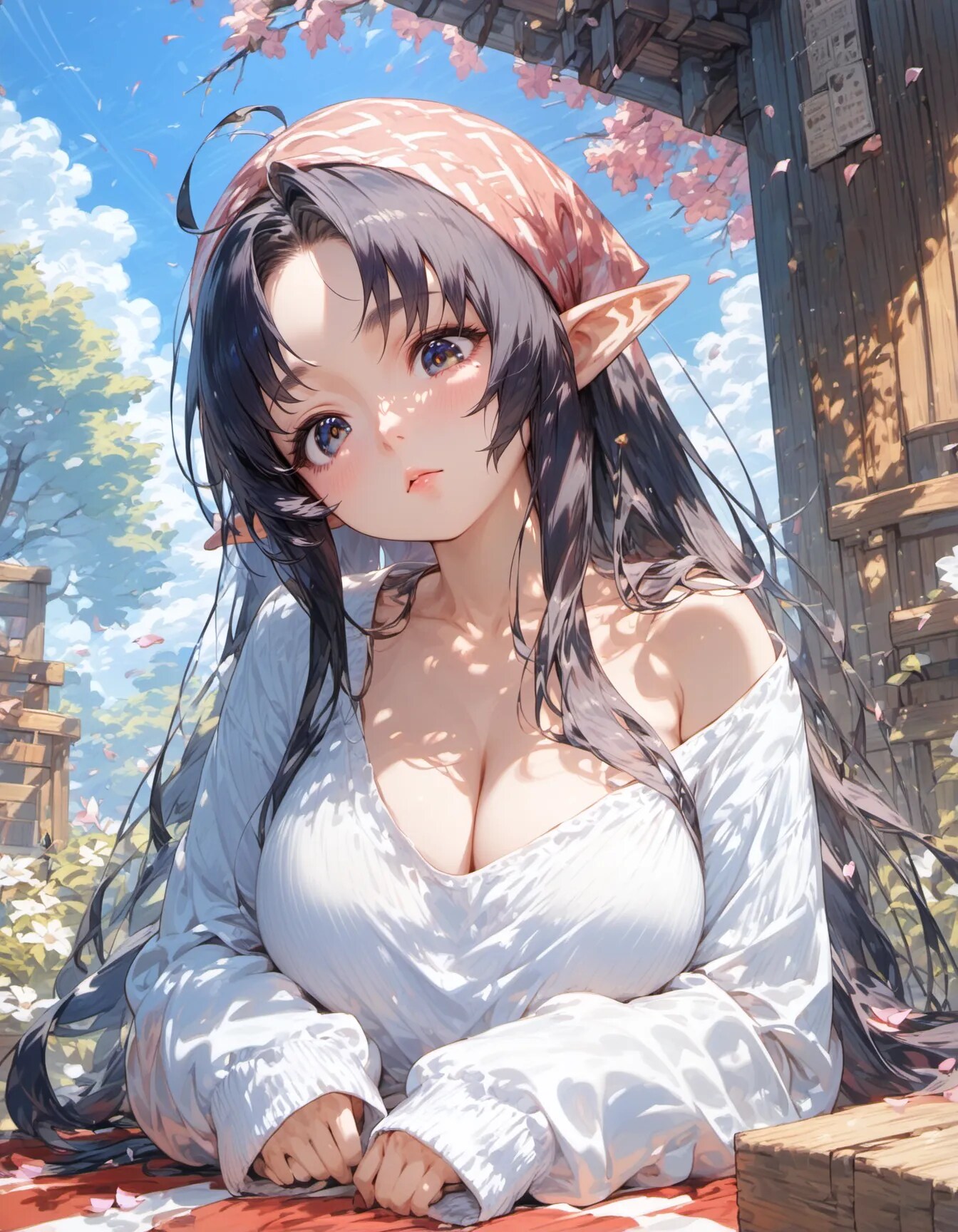 Elf Beneath the Blossoms