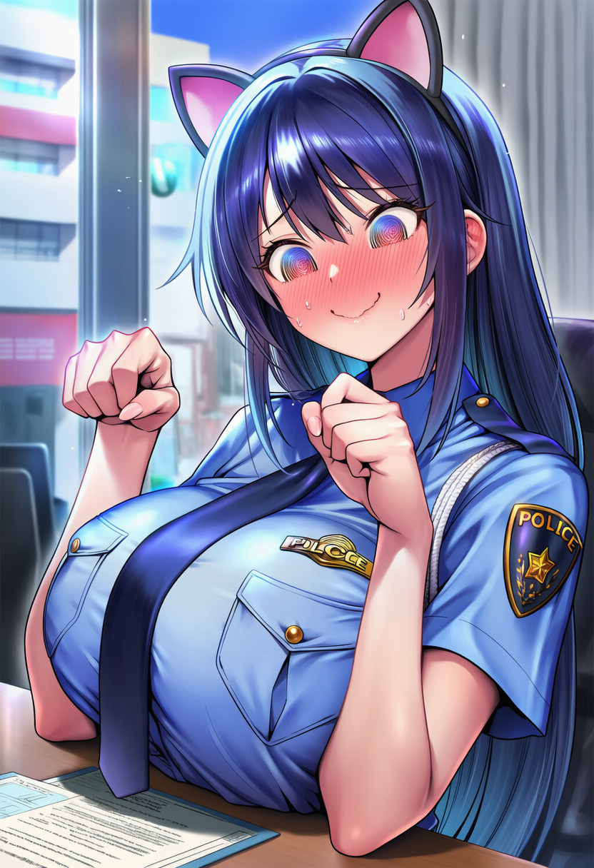 どうしてこうなった？ネコミミポリスの１日署長 | の人気AIイラスト・グラビア