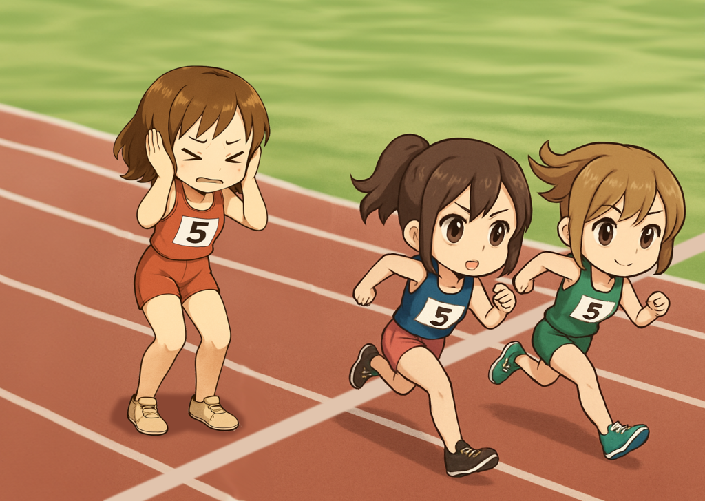 ビリ確定(５コマ漫画)