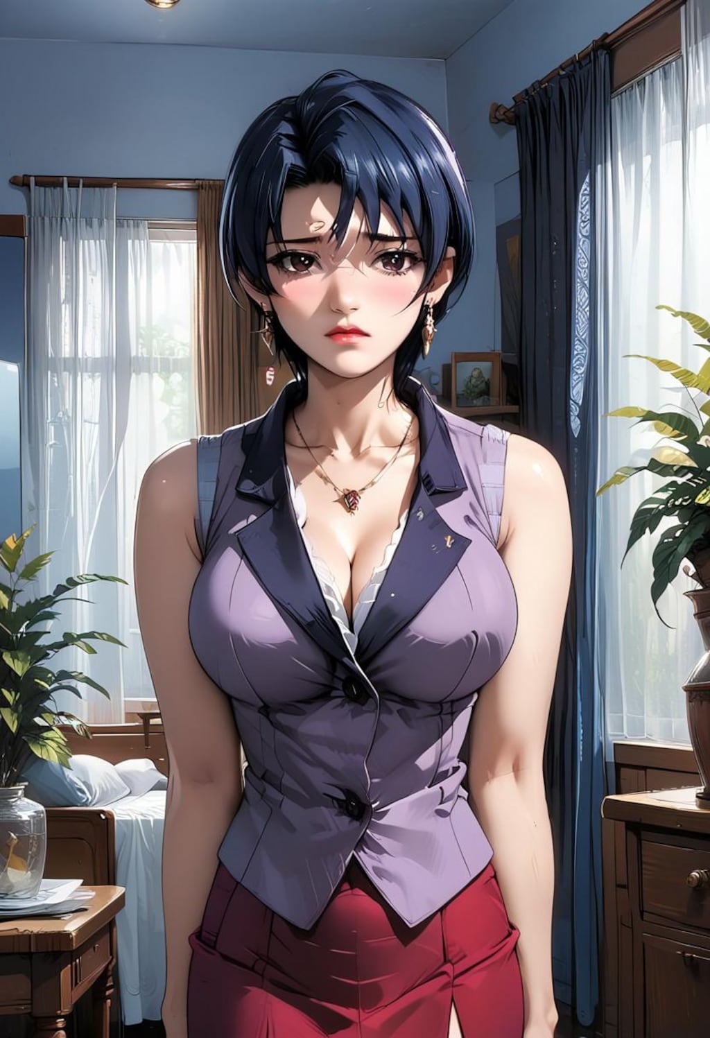 青年に告白され困惑するが少し嬉しい人妻