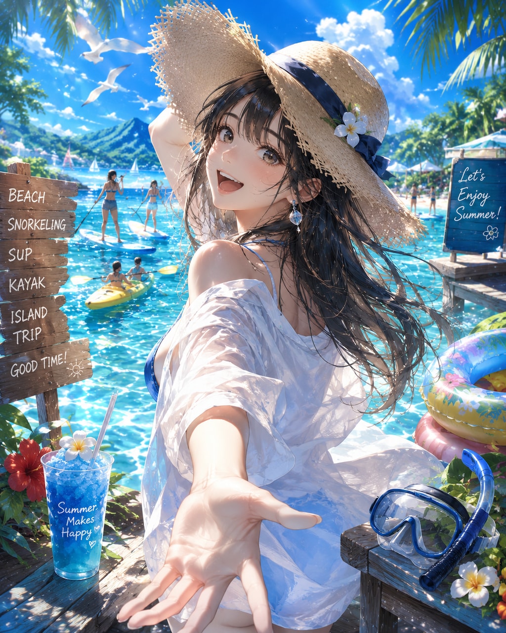 夏の海辺リゾートへ行こう！！